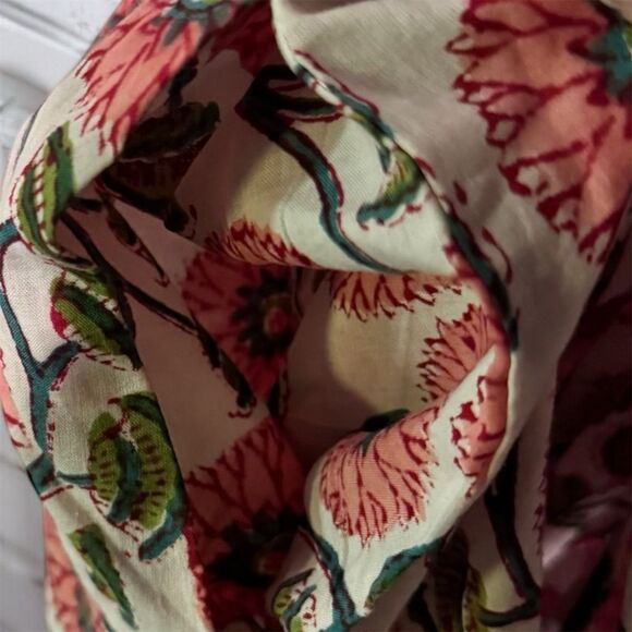 The August Co. NWT Women's 3XL Sleeveless Red Poppy Print Sundress Tie Waist - Picture 8 of 9